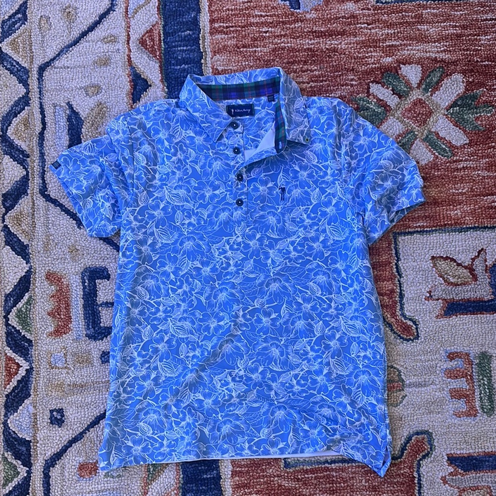 William Murray Floral Golf Polo